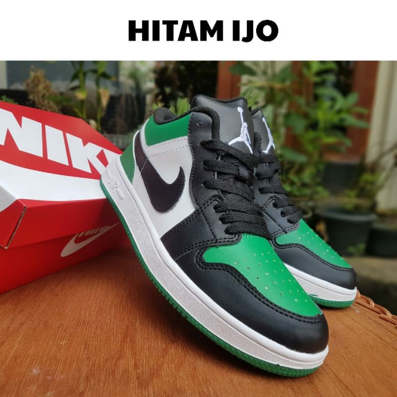 Sneakers Pria Sepatu  Nike Air Jordan  1 Low Pendek  Casual 