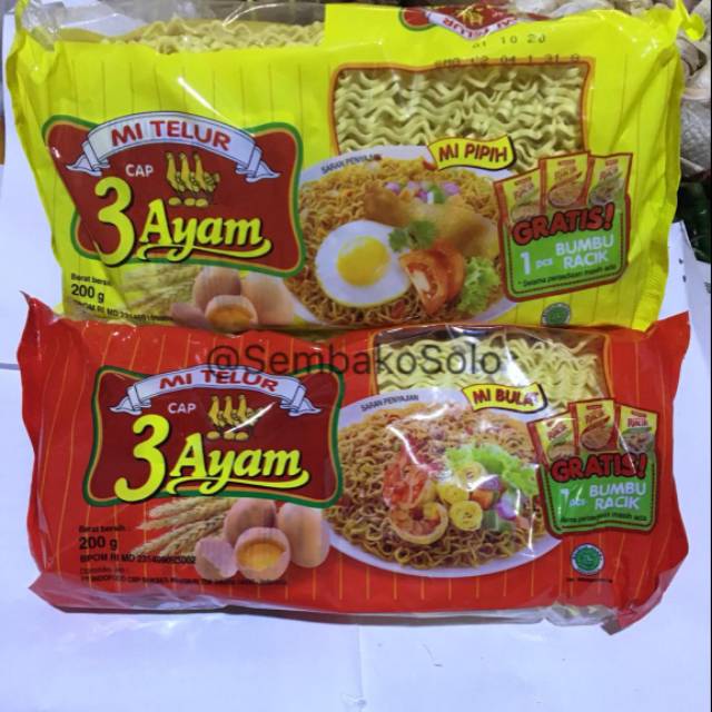 

MIE TELUR 3 AYAM 200g