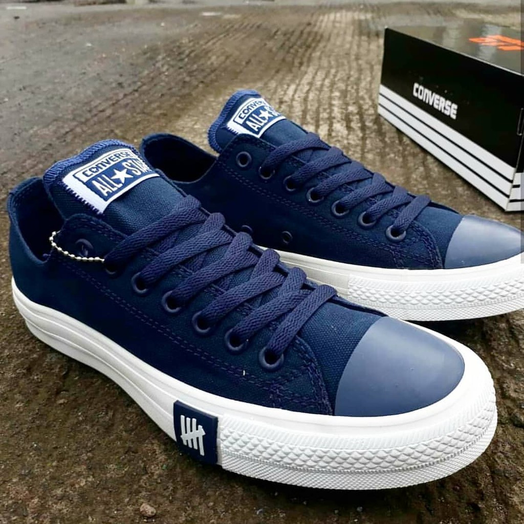 SEPATU CONVERSE GRADE ORIGINAL UNDEFEATED NAVY BIRU DONGKER IMPORT Premium Sneakers Kets Cewek Cowok