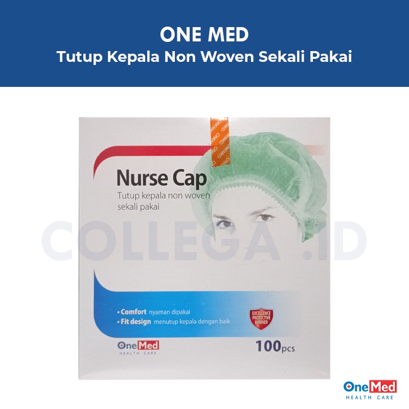 Jual ONEMED NURSE CAP ISI 100/TUTUP KEPALA MEDIS ONEMED/TOPI PERAWAT ...