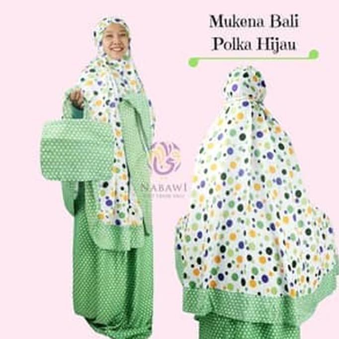 Mukena Katun Jepang Polkadot