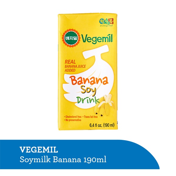 

Vegemil Soy Milk Banana 190 ml