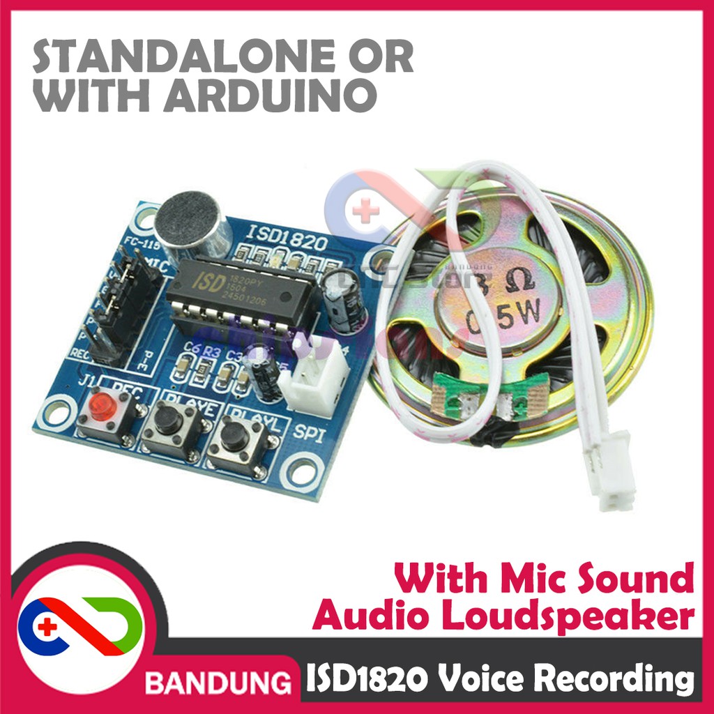 ISD1820 RECORDING MODULE PEREKAM DAN PEMUTAR SUARA STAND ALONE OR WITH ARDUINO