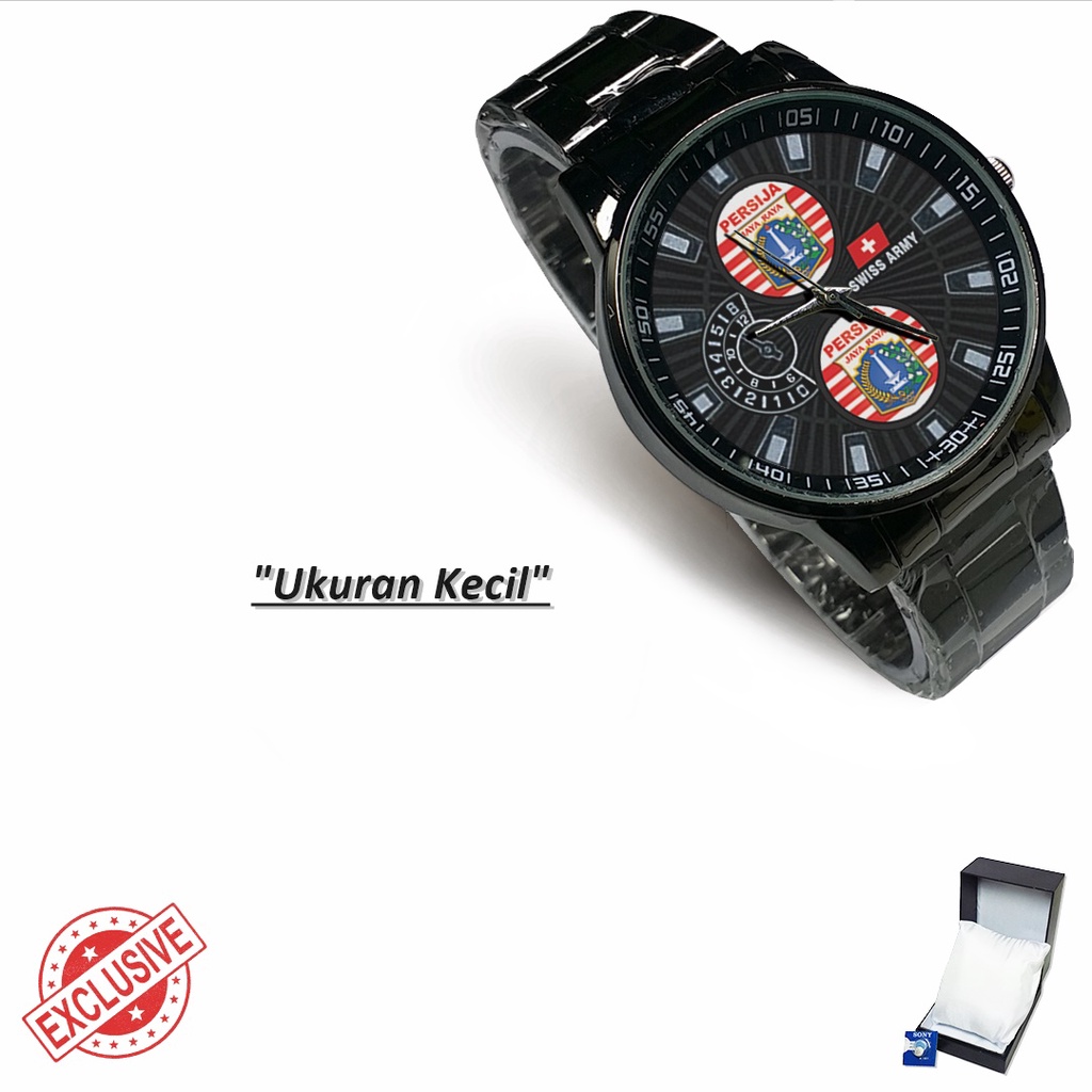 Jam Tangan Rantai Couple Logo PERSIJA (Cool)