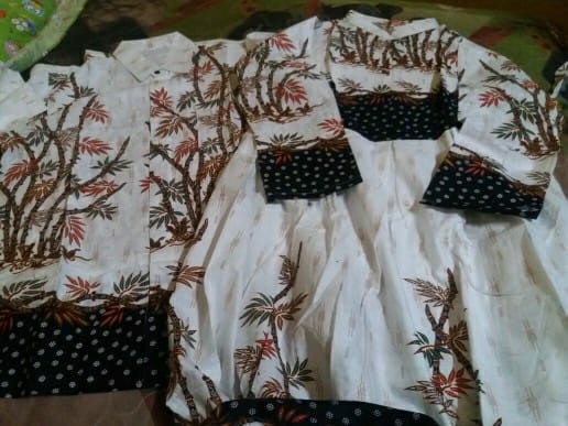 Bisa Pisah Batik Couple Keluarga Motif Bambu