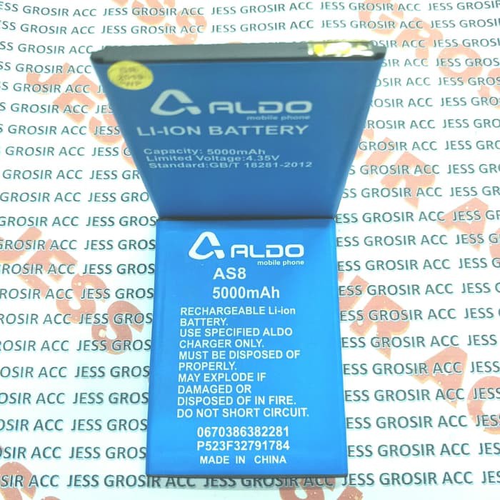 Baterai Battery Double Power Original ALDO AS8 Gen 1 , Mito A33