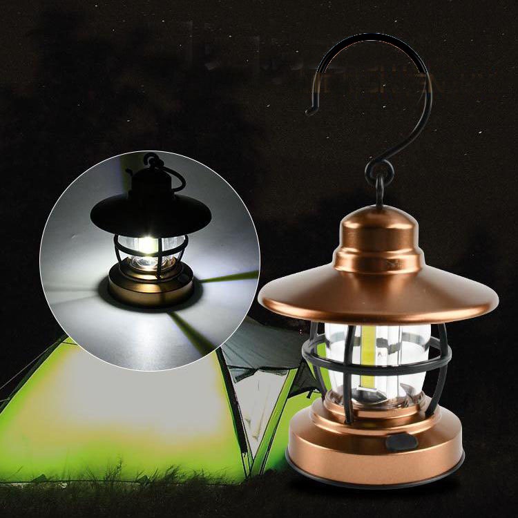 Lampu Gantung LED Retro Portable Anti Air Gaya Nordic Untuk Camping / Outdoor