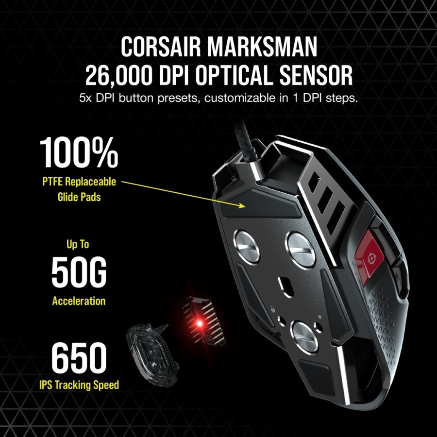 Corsair M65 RGB Ultra Tunable FPS Gaming Mouse