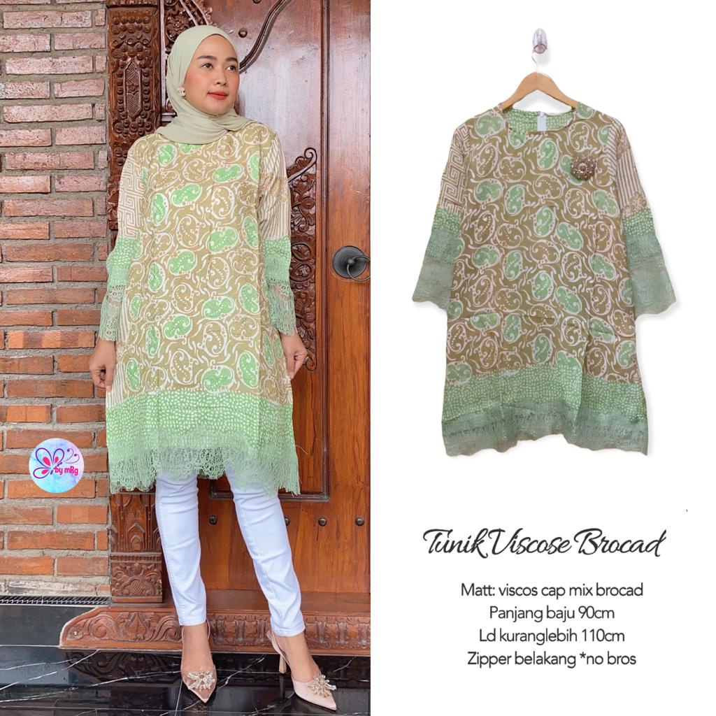 Tunik Batik Viscose cap Renda