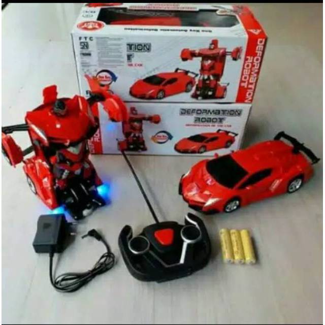  Mobil  Remot  Control Jadi Robot Batre Charger Shopee  