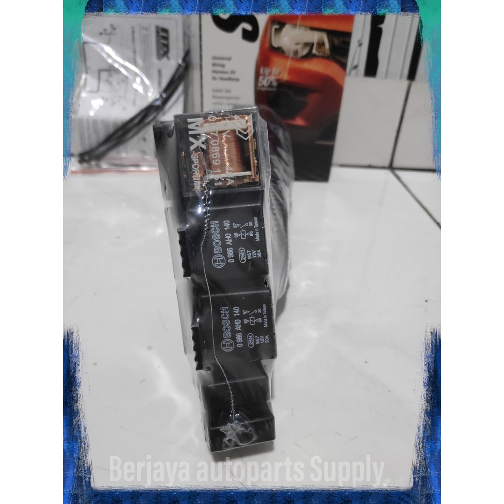 Kabel Relay set lampu Head lamp H4 Bosch 3 Relay - MX31