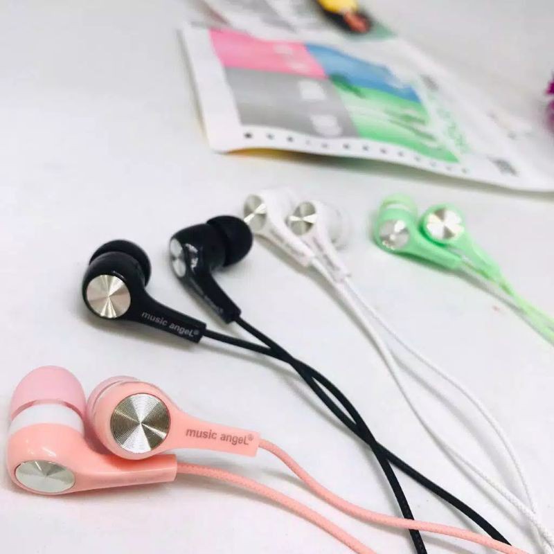 HF / HEADSET / HANSFREE / EARPHONE Music Angel Macaron Grade A (Non Mic)