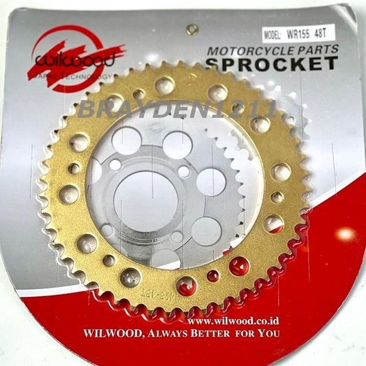 GEAR SSS BELAKANG WR155 / GEAR BELAKANG WR155 GOLD / GEAR SSS GOLD WR155 BELAKANG