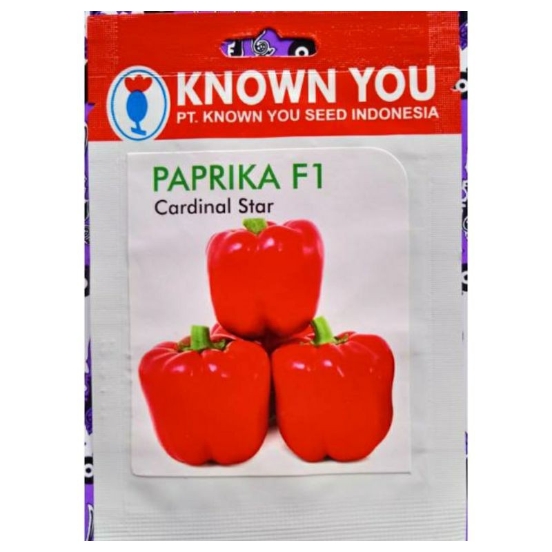 Benih Biji Bibit Paprika Merah CARDINAL STAR F1 Known You Seed