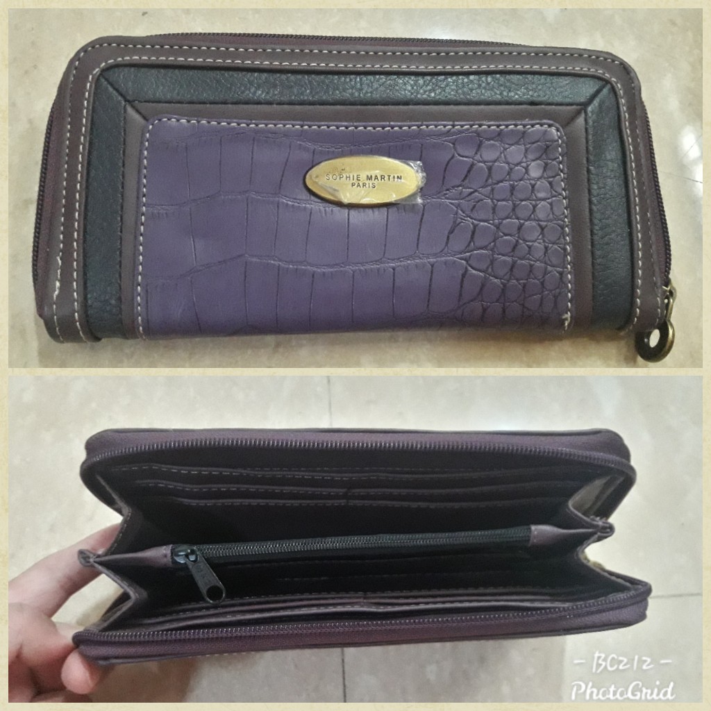 DOMPET PROMO SOPHIE MARTIN DOMPET PANJANG UNGU MIX HITAM