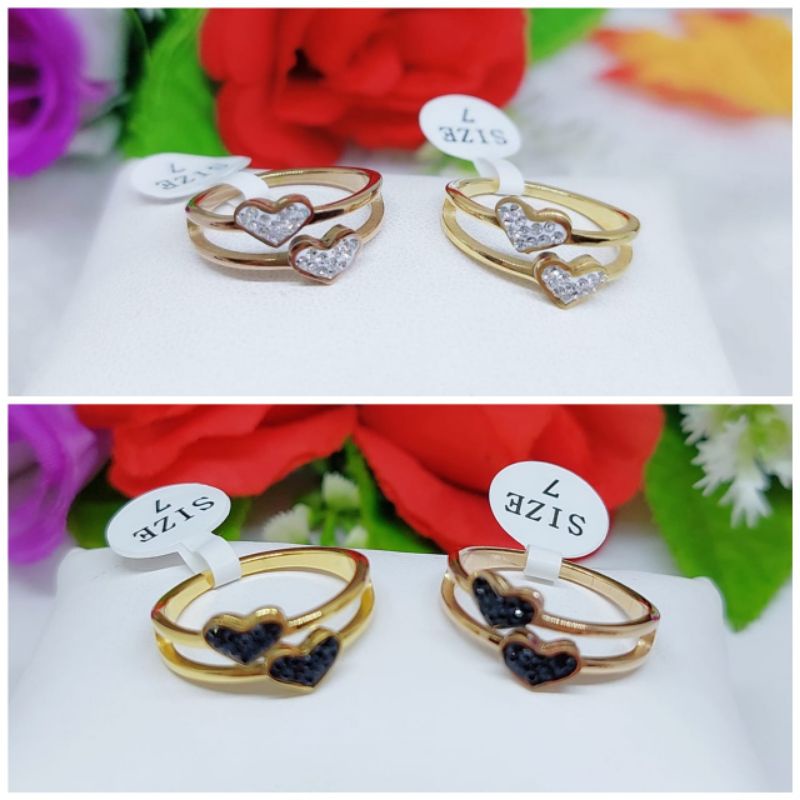 Cincin Titanium Permata terbaru 048-050