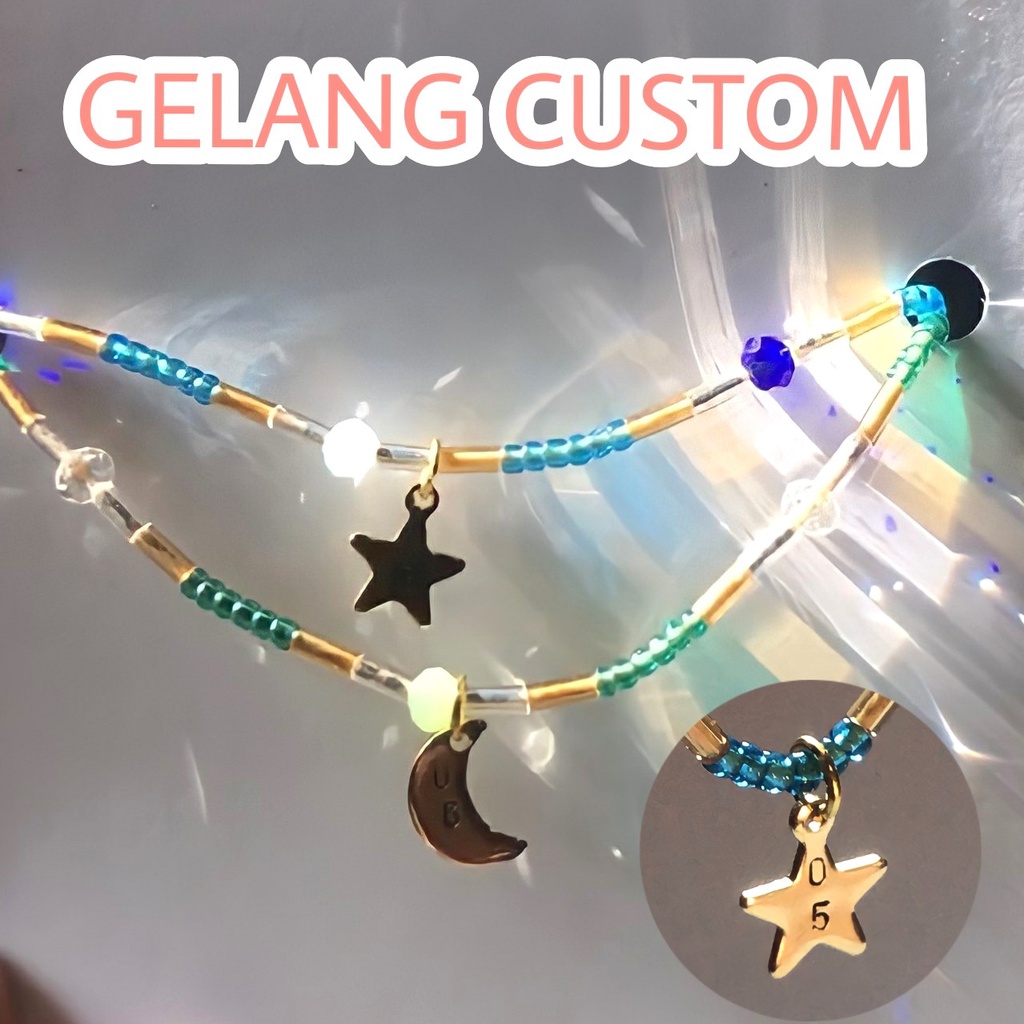 beads bracelet, friendship bracelet, gelang custom, handmade bracelet, gelang persahabatan