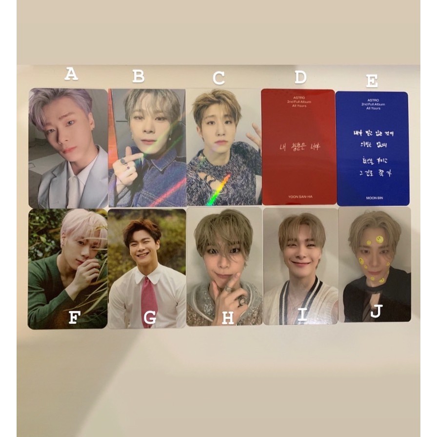[READY STOCK] OFFICIAL PHOTOCARD MOONBIN ASTRO PC