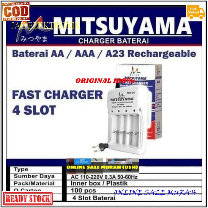 G505 Charger baterai AA AAA A2 A3 ORIGINAL adaptor rechargeable 1.2V desktop cas casan baterry travel adapter desk adaptive charging batery batu batere universal multi original fast charging G505   Charger ini cocok untuk batterai AA, AAA dan A23 recharge