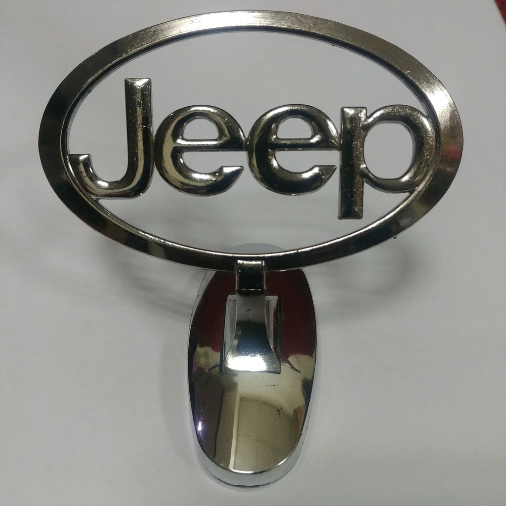 Logo emblem lambang mobil ferosa jimny jeep depan kap mesin UNIVERSAL BESI CHROME