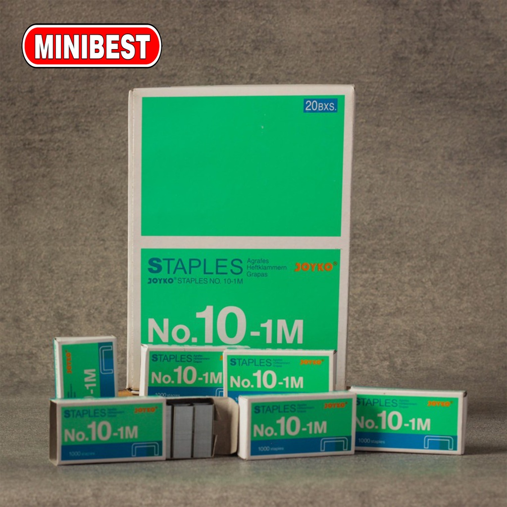 ISI STAPLES JOYKO NO 10-1M REFILL STAPLER JEPRETAN HEKTER 10 TEMBAK STEPLER KECIL MURAH STEPLES HD