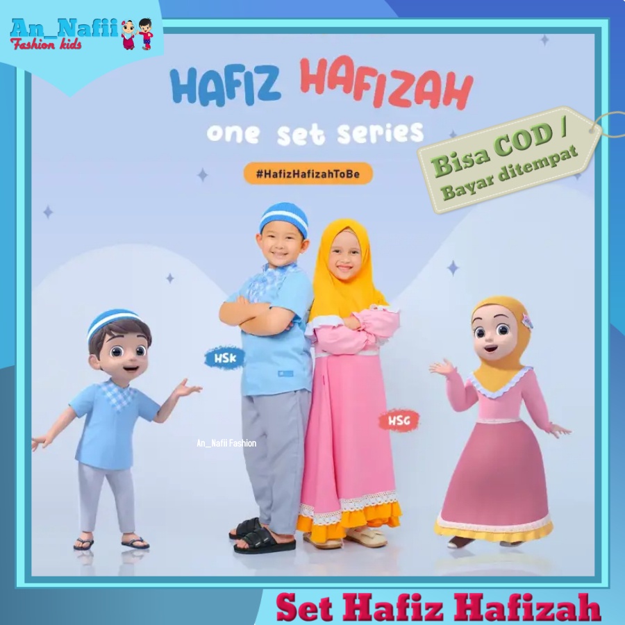 Baju Couple Anak Laki Laki dan Perempuan Umur 3 12 Tahun Ammarkids X Hafiz Hafizah Baju Anak Cewek Cowok Setelan Gamis dan Kemeja Koko Baju setelan Anak Perempuan 10 Tahun Kualitas Premium Distro