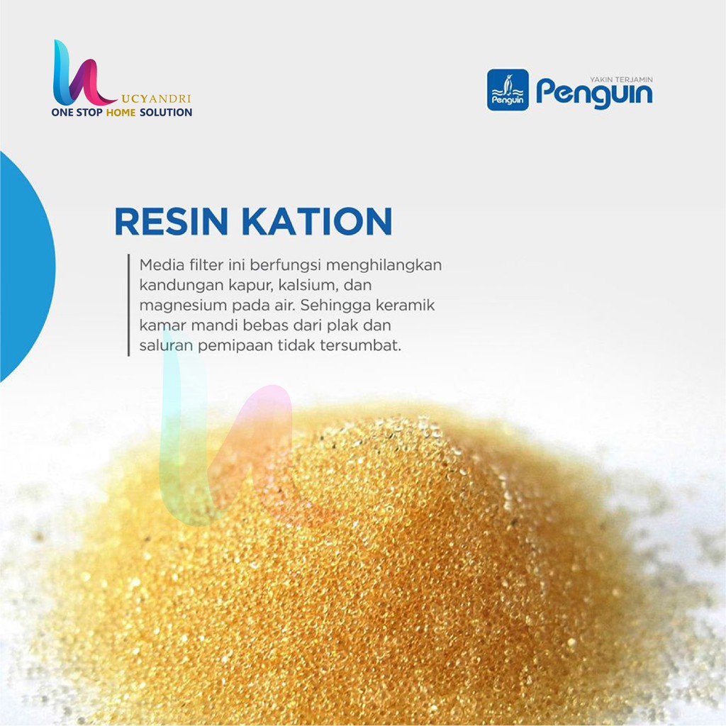 Filter Air Penguin Bleu Cation Resin FRP 1035 MV MANUAL FREE PEMASANGAN