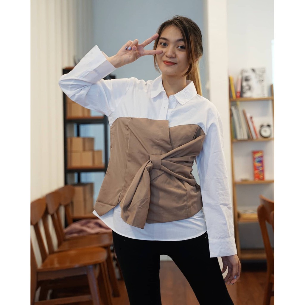 CHLOE SHIRT - kemeja wanita tangan panjang