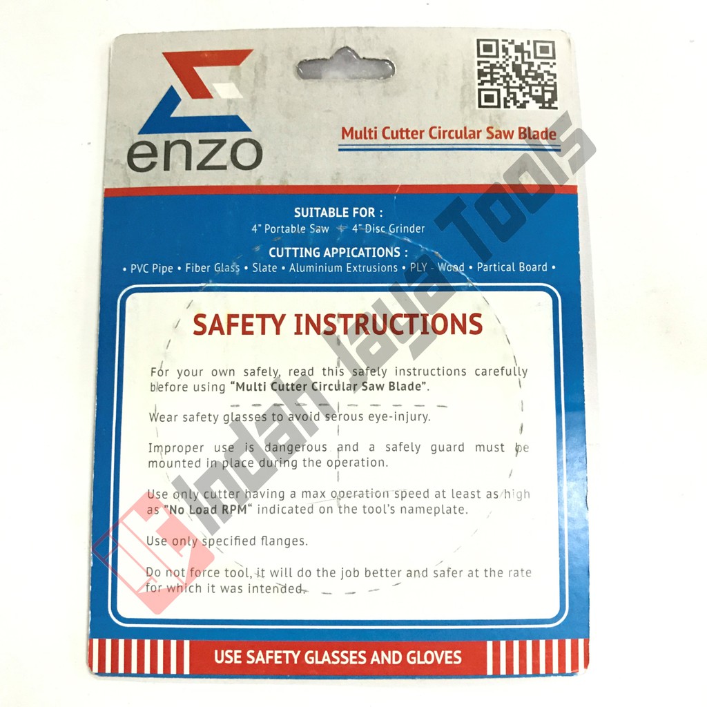 ENZO Mata Pisau Potong Kayu TCT 4&quot; x 40 T  / Wood Circular Saw Blade