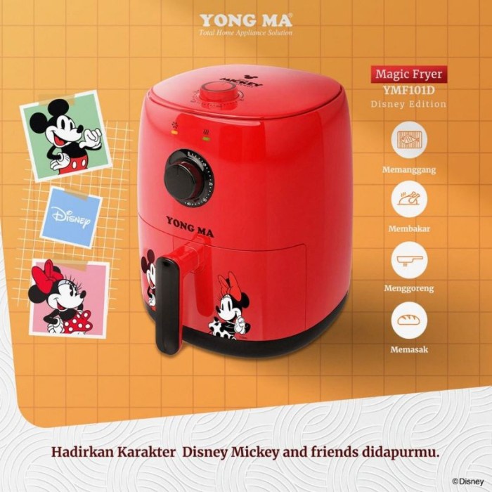 Jual Magic Air Fryer Yongma YMF101D YMF101 D 101 Disney Edition