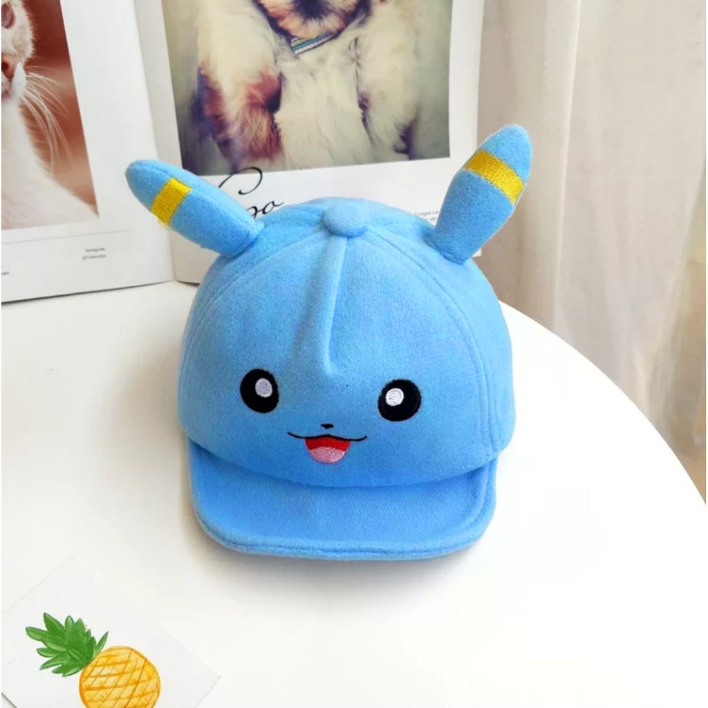 Topi anak bayi laki laki perempuan  karakter Pikacu / Topi anak pikachu