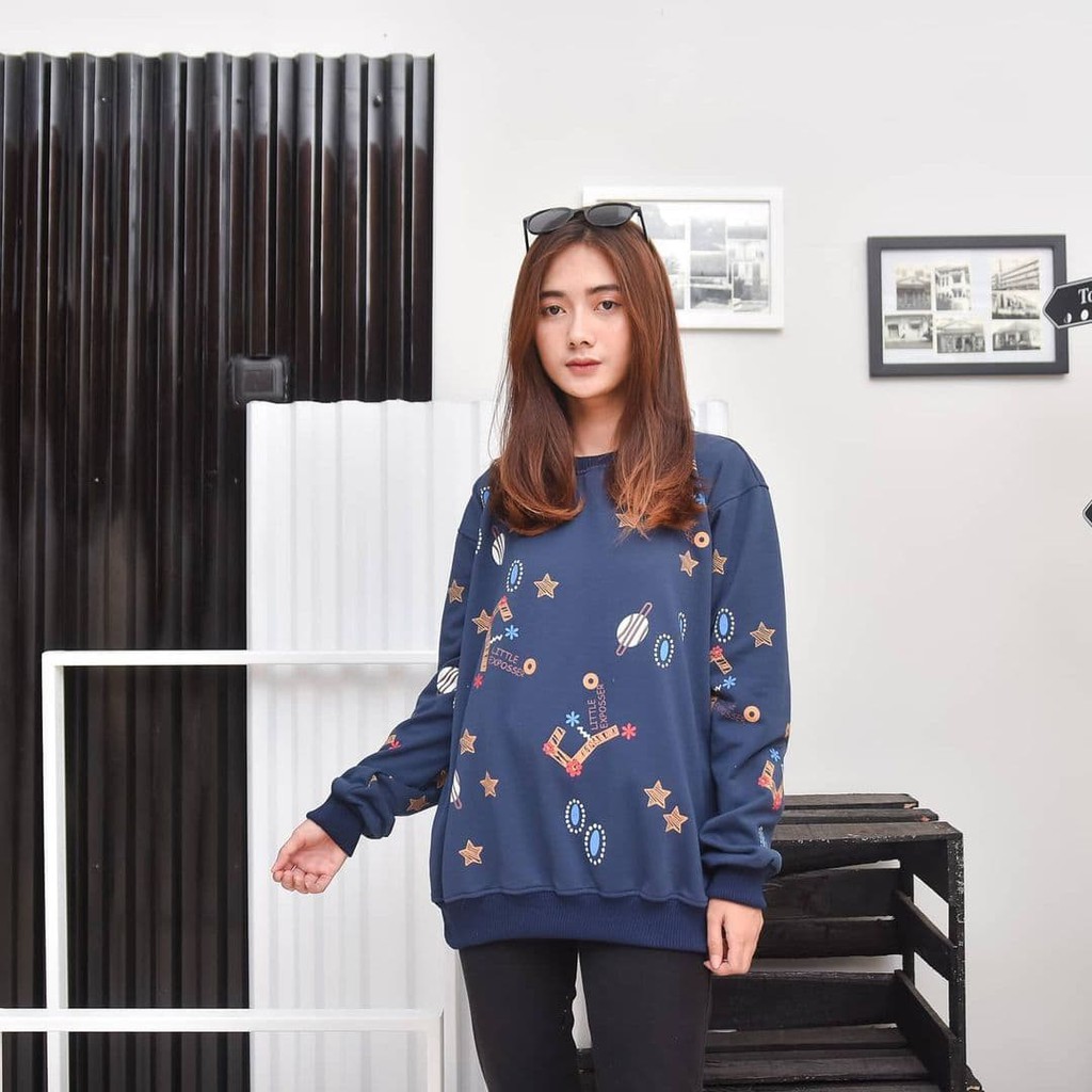 Nara Grosir - Star in Galaxy | Galaxy Star Sweater | Fashion Terkini | Sweater Termurah