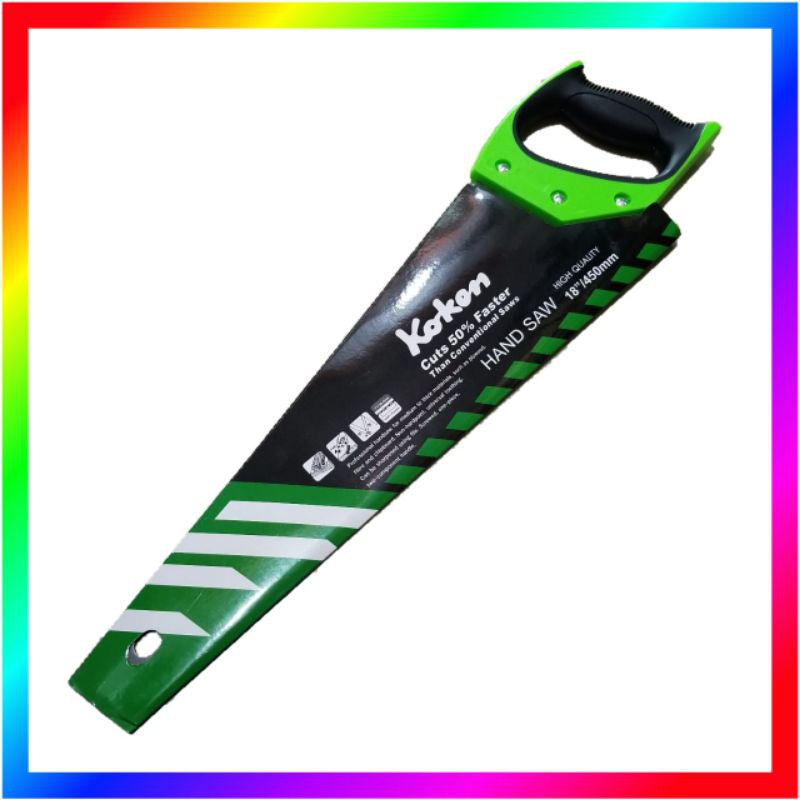 Gergaji kayu KOKON gagang PVC 18&quot; 450mm