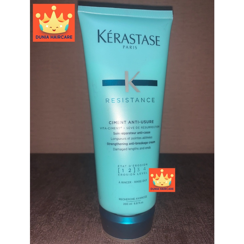 Conditioner Kerastase CIMENT ANTI USURE 200ml, 1000ml (1L) ORIGINAL - Conditioner Rambut Rapuh/Rusak