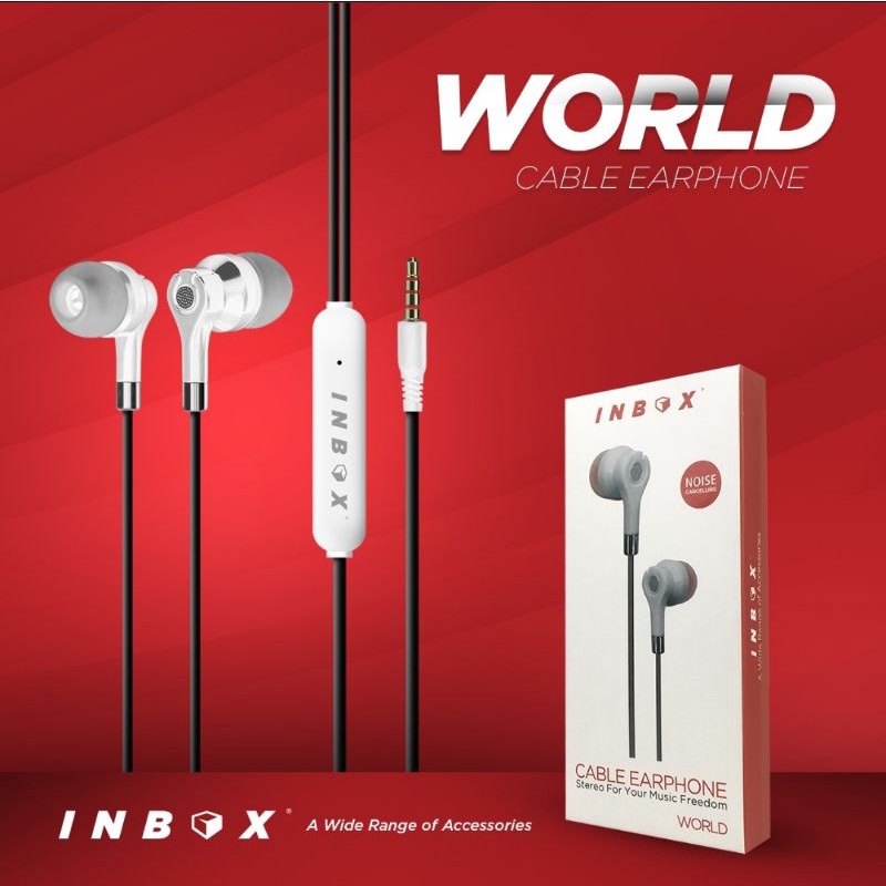 Headset Ultra Bass INBOX Earphone Super Mega Bass Original INBOX