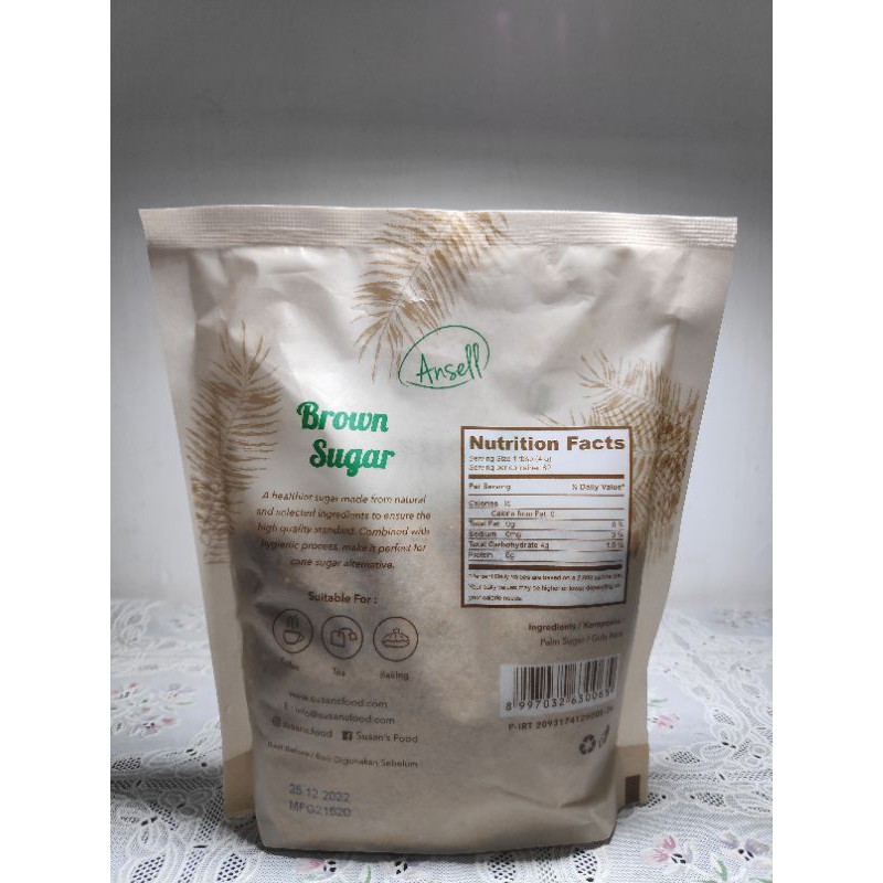 Brown sugar 250 gram, Sachet 60 stik 8g (480gram) brown sugar