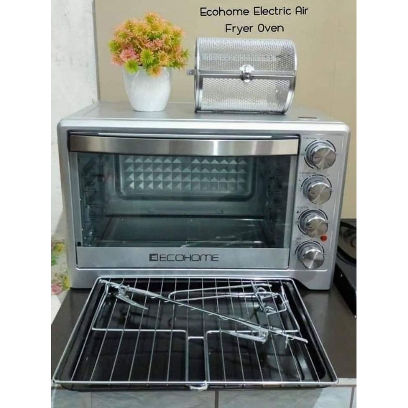 Oven Listrik Kapasitas Besar Ecohome Electric Air Fryer Oven Platinum 38 L Dusdusan