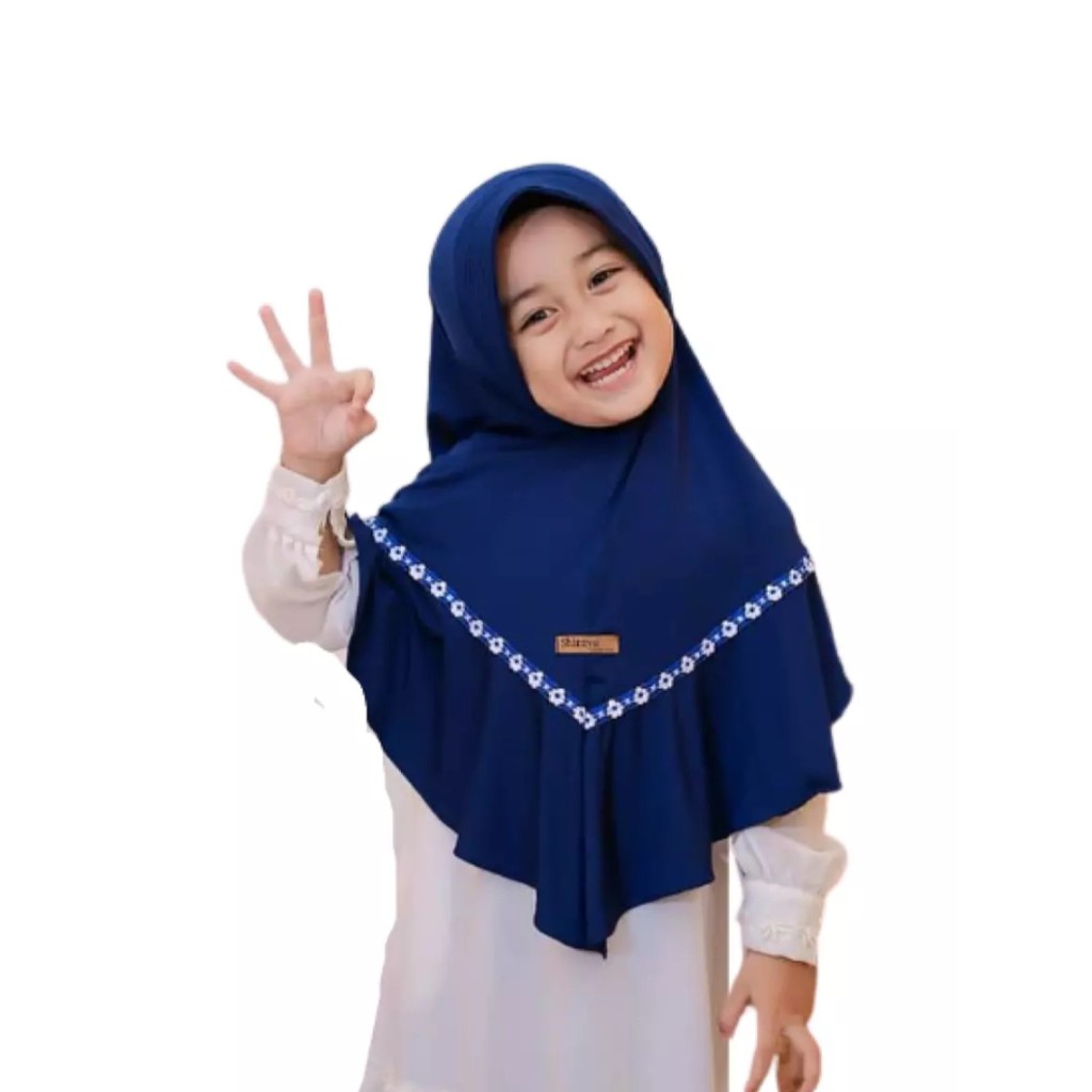 jilbab anak TK MALIKA size 3 - 6 tahun  kerudung anak perempuan hijab anak jilbab paud tk kerudung sekolah hijab terbaru