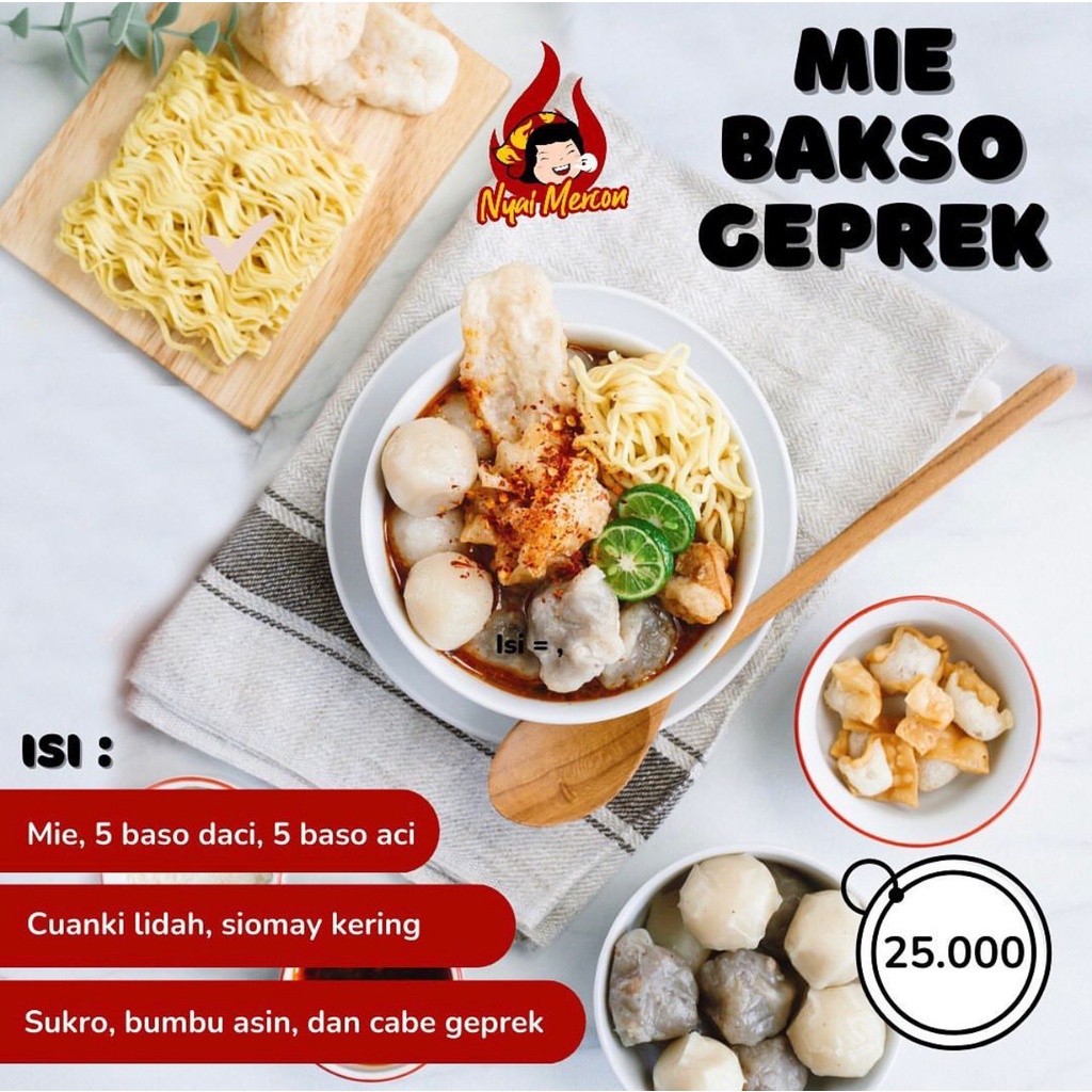 

Mie Bakso Geprek