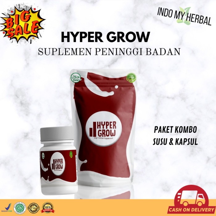 

HYPER GROW - Suplemen Penambah Tinggi Badan Terlaris Susu Penambah