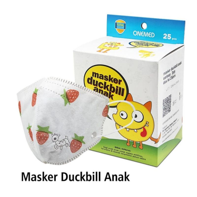 OneMed Masker Duckbill Anak Strawberry