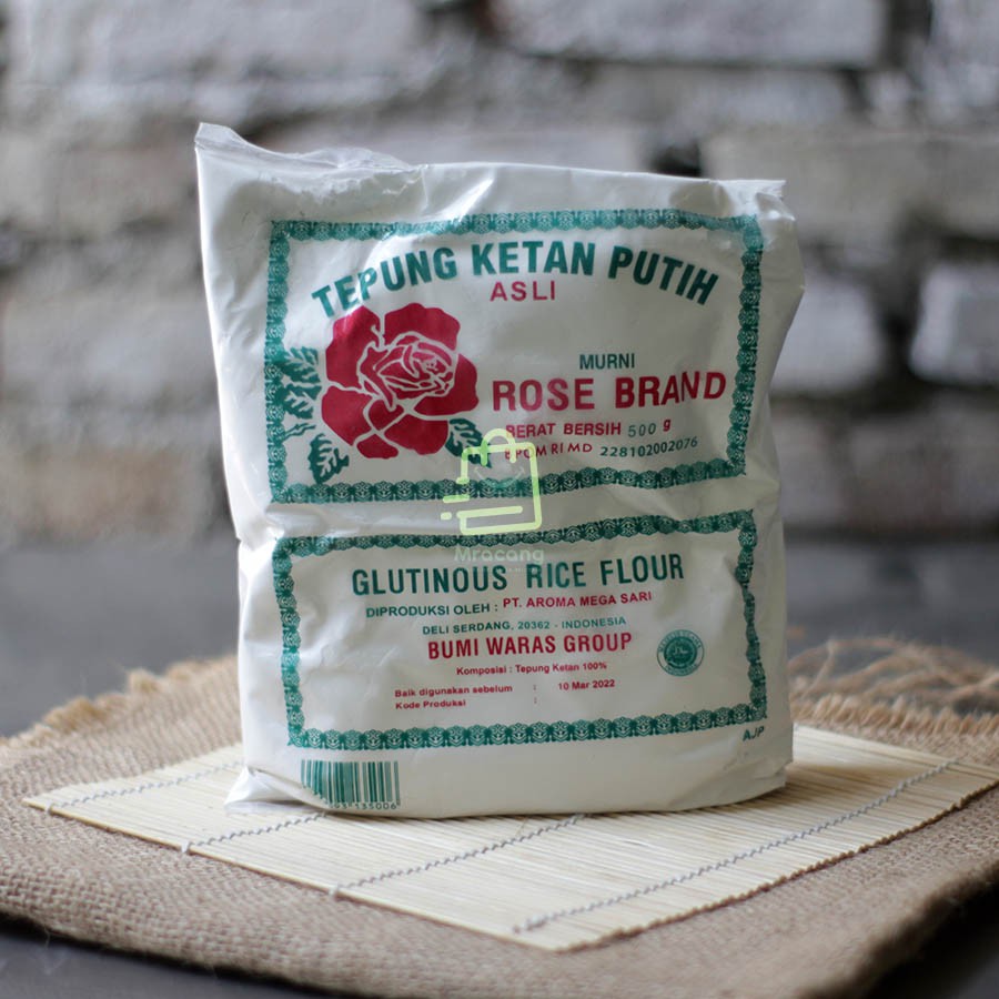 TEPUNG KETAN PUTIH 500gram - ROSE BRAND