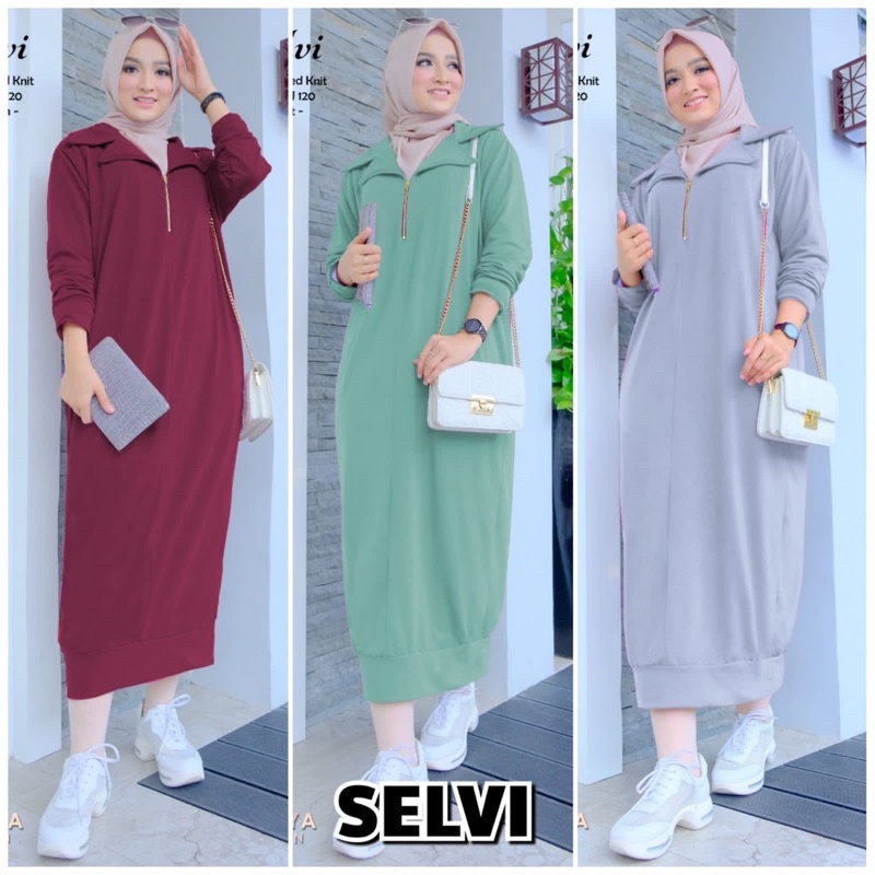SELVI MIDI DRESS MUSLIM BY SHOFIYA