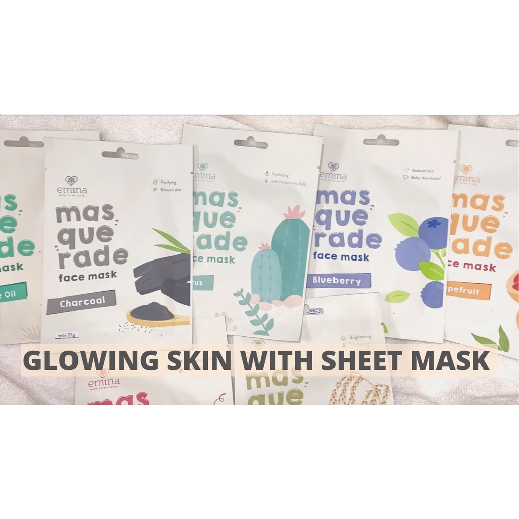 EMINA MASQUERADE FACE MASK (MASKER WAJAH SHEET) 23GR