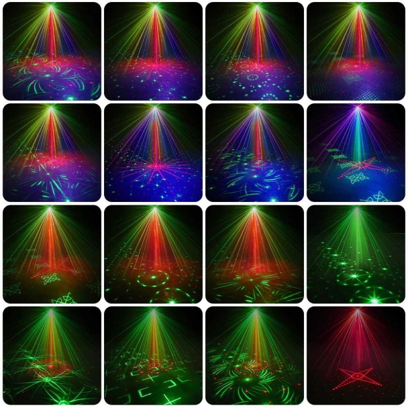 Lampu LED Proyektor Laser Lighting Panggung DJ Party Club RGB USB 8W