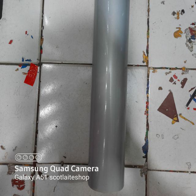 Stiker reflektive memantulkan cahaya asahi/sheikolite/solid/transign-SILVER GREY