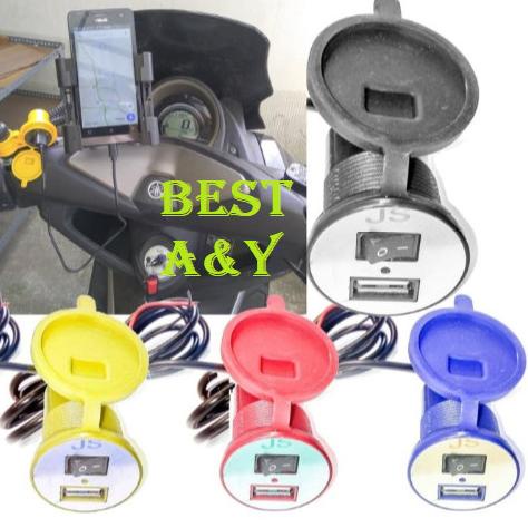 JUAL Charger Casan Hp USB Plug Socket Phone Motor ANTI AIR Handphone Aki .