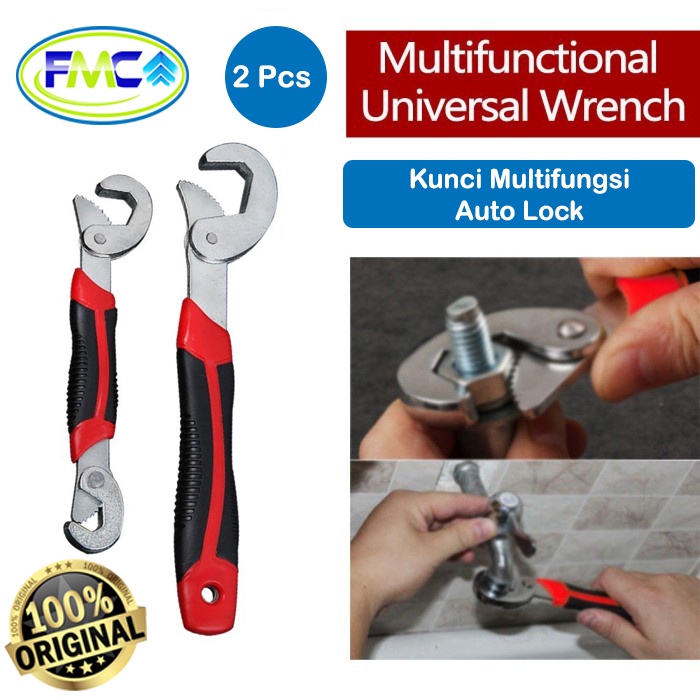 Kunci Pas Serbaguna Kunci Inggris Multifungsi Snap N Grip Wrench Set 2 Pcs Auto Lock Original