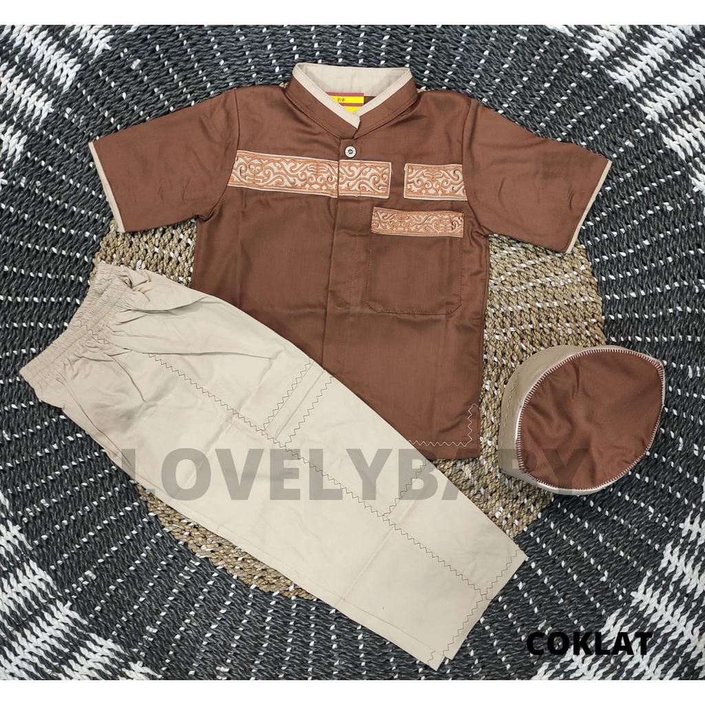 SETELAN BAJU KOKO ANAK LAKI-LAKI / SETELAN KOKO LENGAN PENDEK BY CITRA KIDS / SETELAN KOKO ANAK FREE