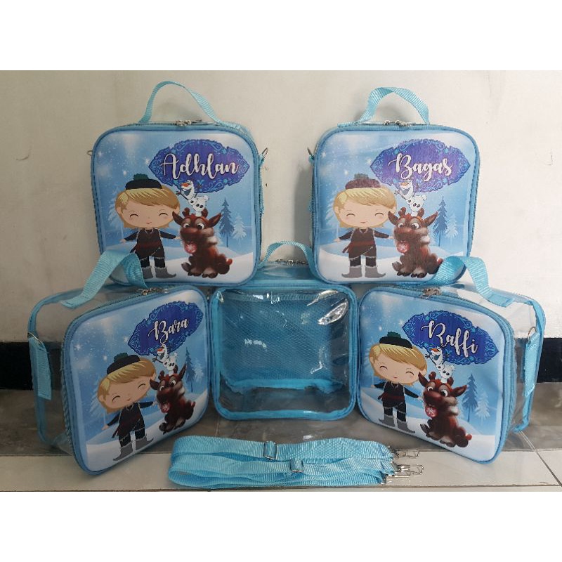 Tas souvenir mini koper mika free desain gambar plus foto